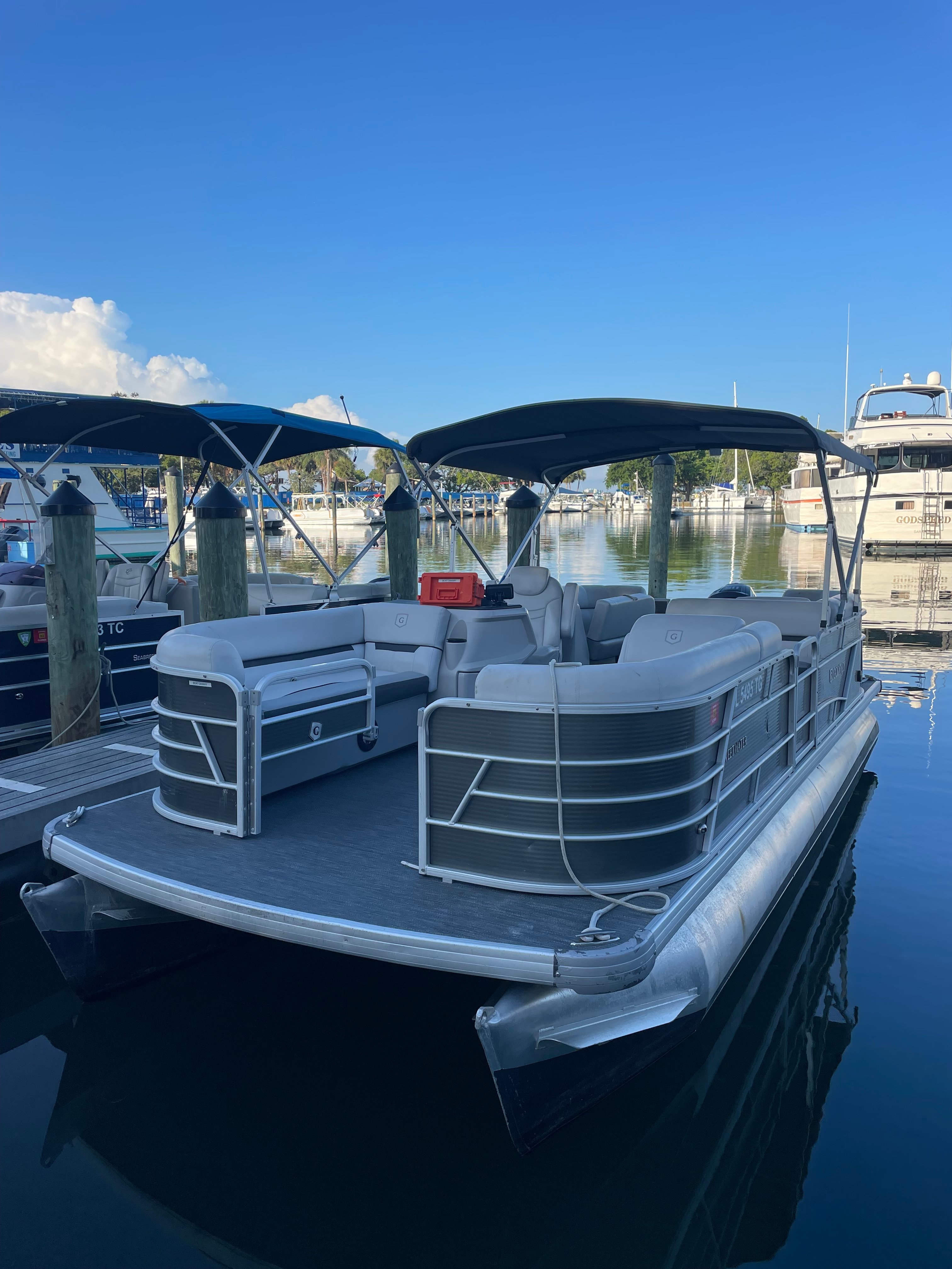 BOAT DAAAAY!  (22 FT Pontoon 115 HP - Fishing or Cruising)