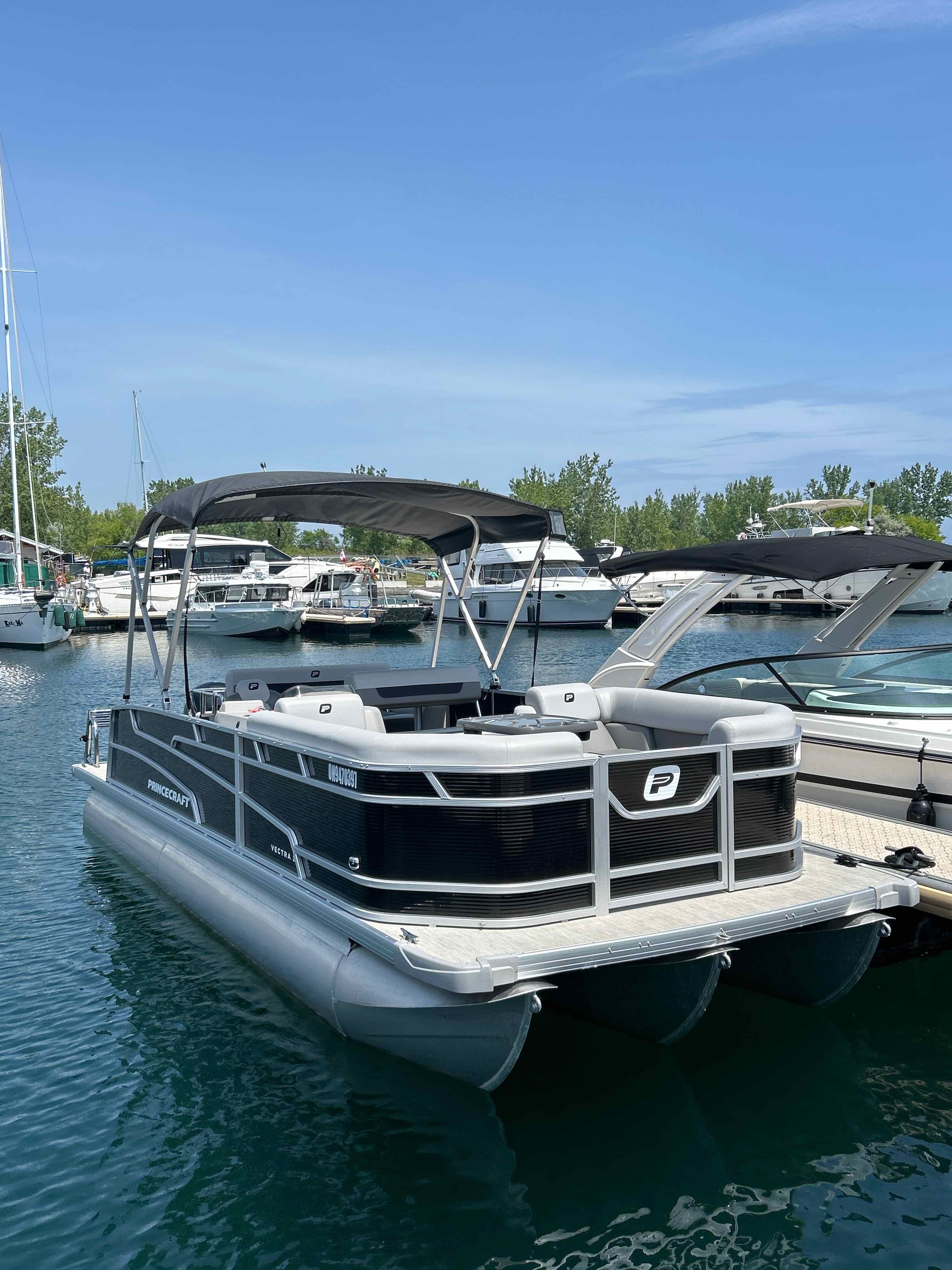 OBIE'S OASIS (23' Princecraft Tritoon 150HP - Fishing or Cruising)