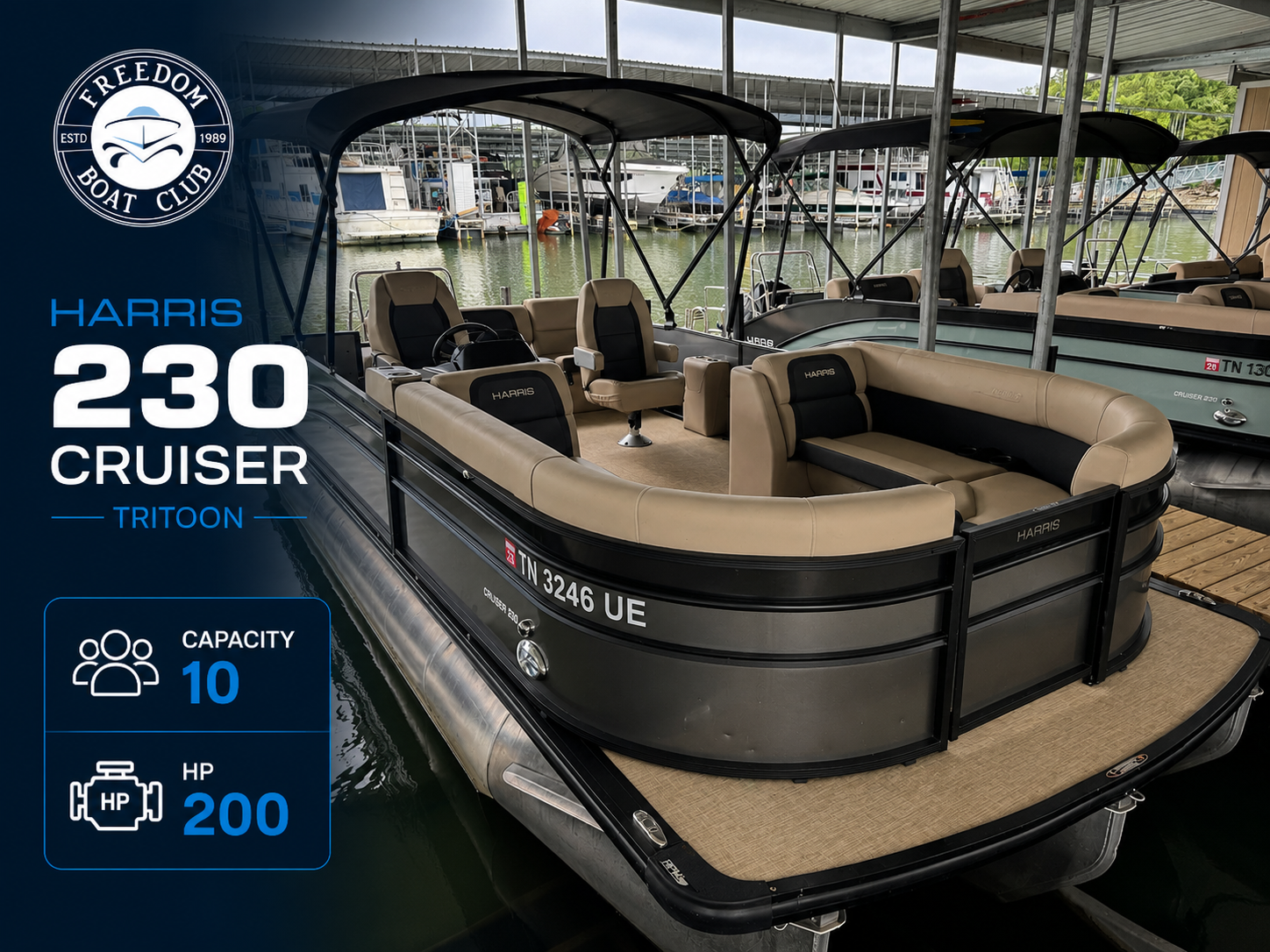 Anchor Down - Harris Cruiser - Tritoon