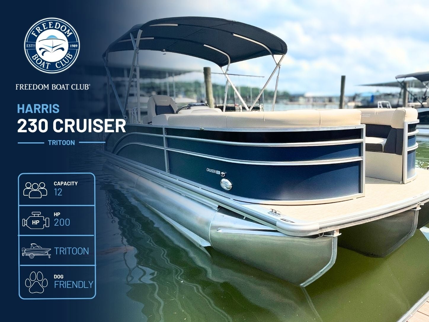Tiki  - Harris Cruiser - Tritoon