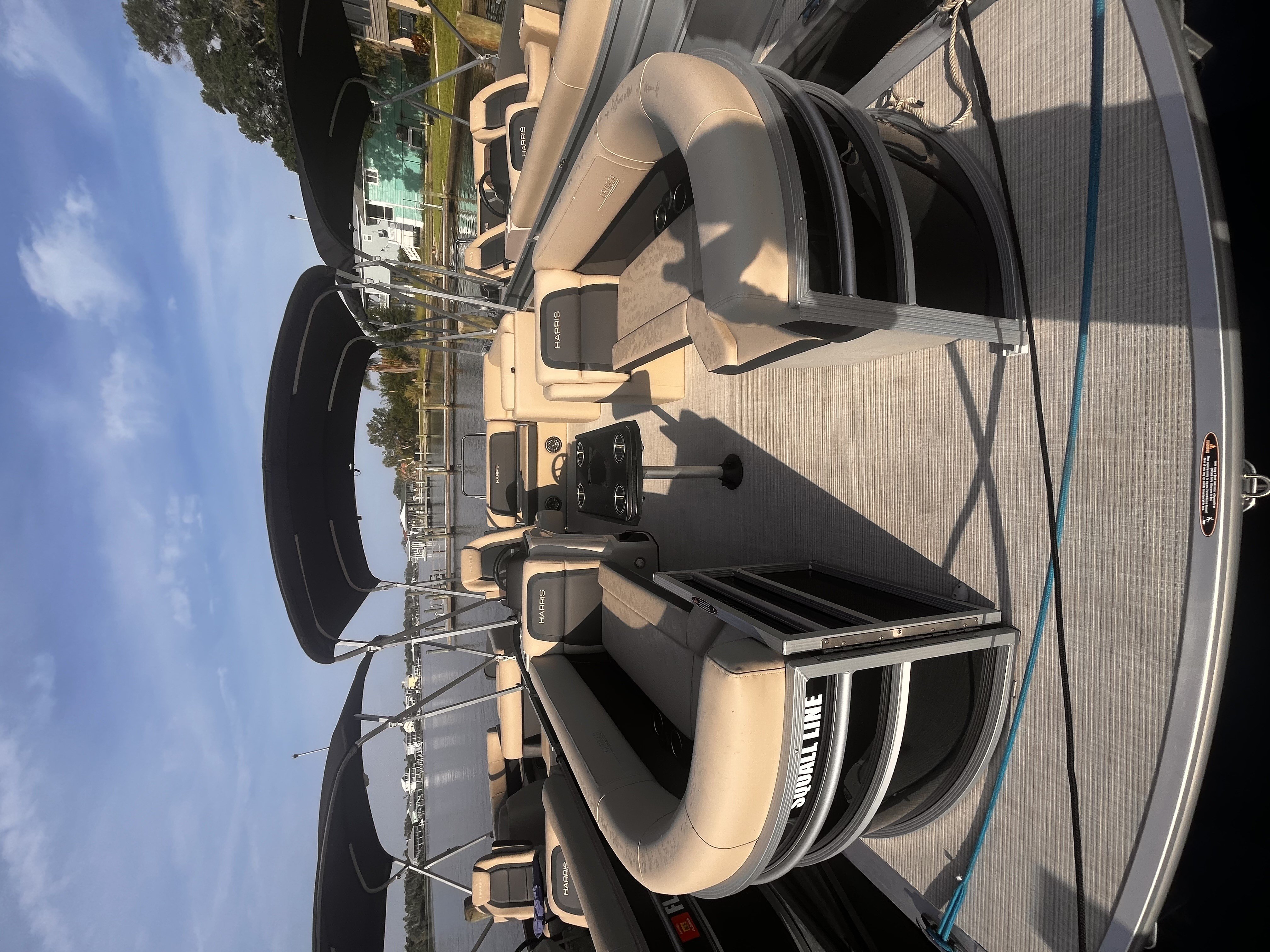 SQUALL LINE (23' Harris HCX23 Tritoon 150 HP - Fishing or Cruising)