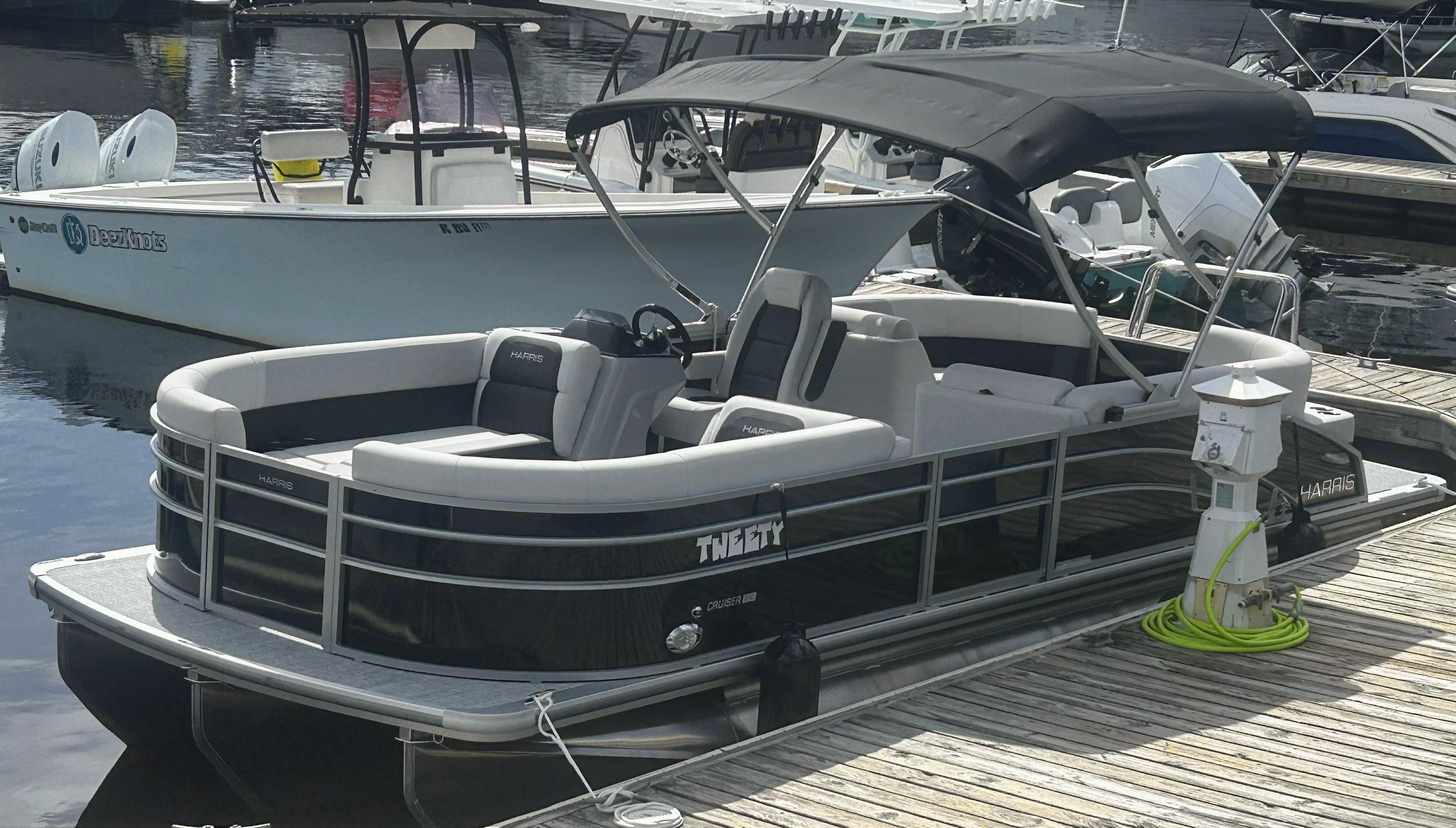 TWEETY - Member damaged rail on swim deck, still runs great