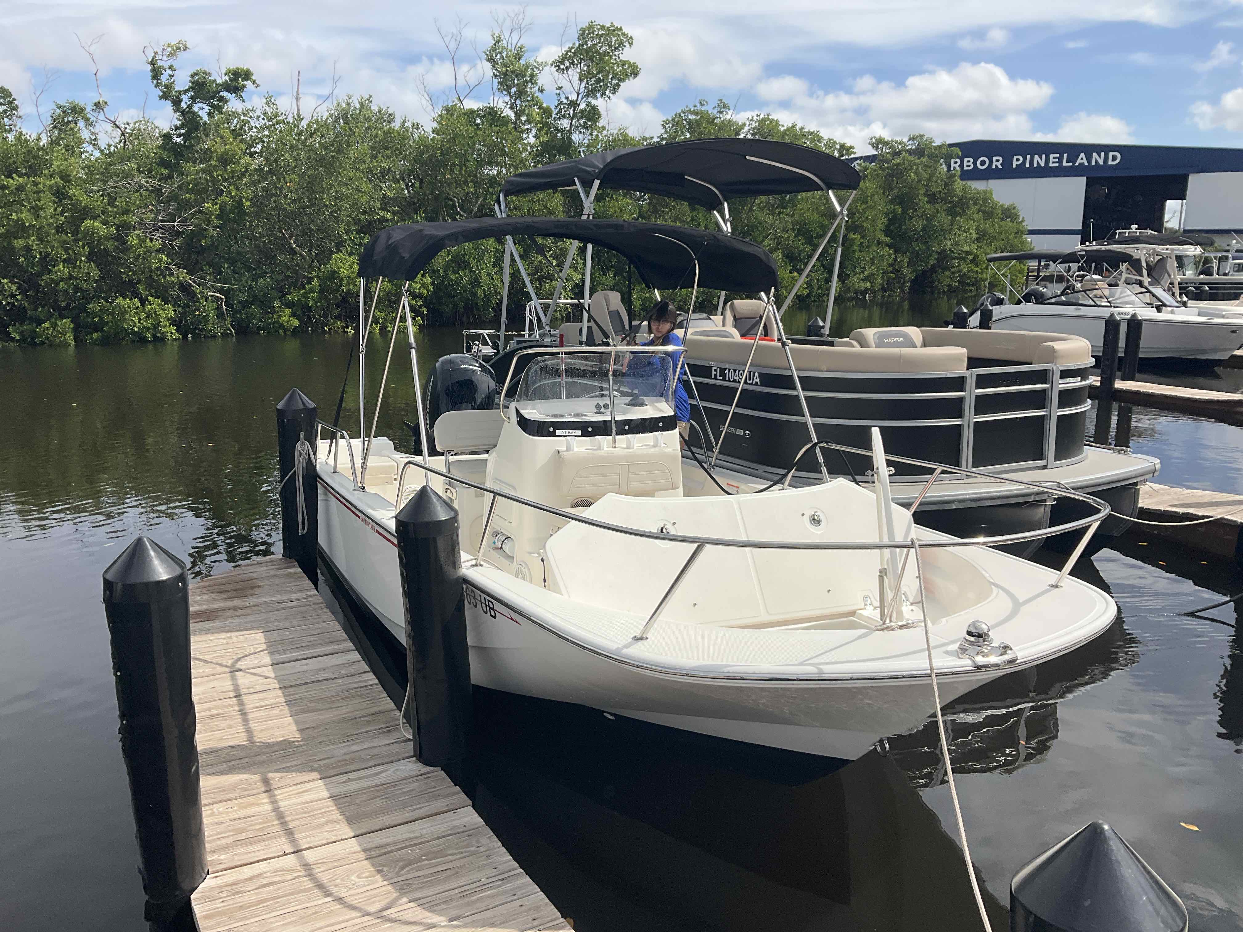 AT BAY (19 ft Center Console-Boston Whaler- 150 HP-Fishing)
