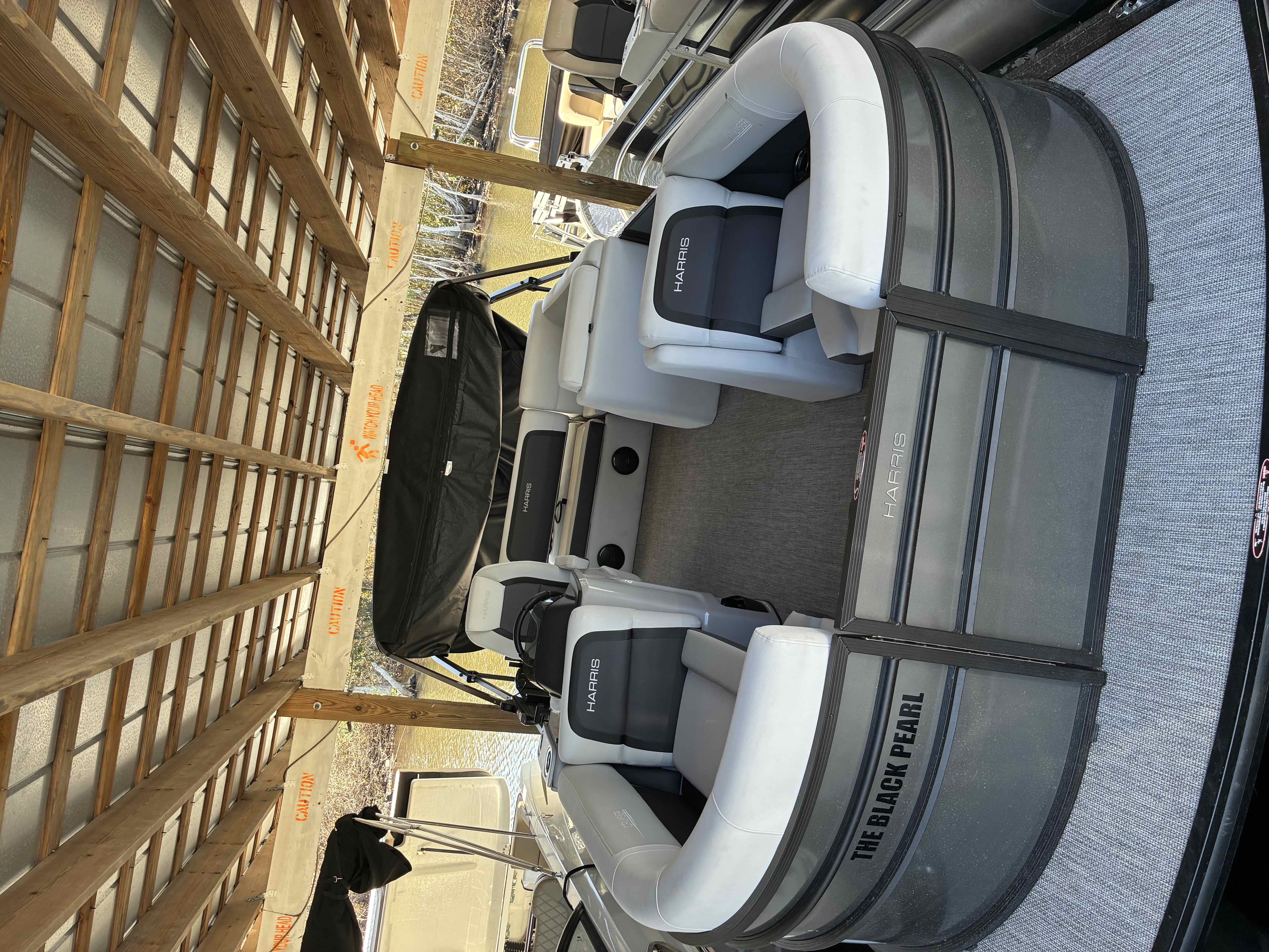 THE BLACK PEARL (23' HARRIS HCX230 CRUISER electric Bimini/115hp MERCURY)