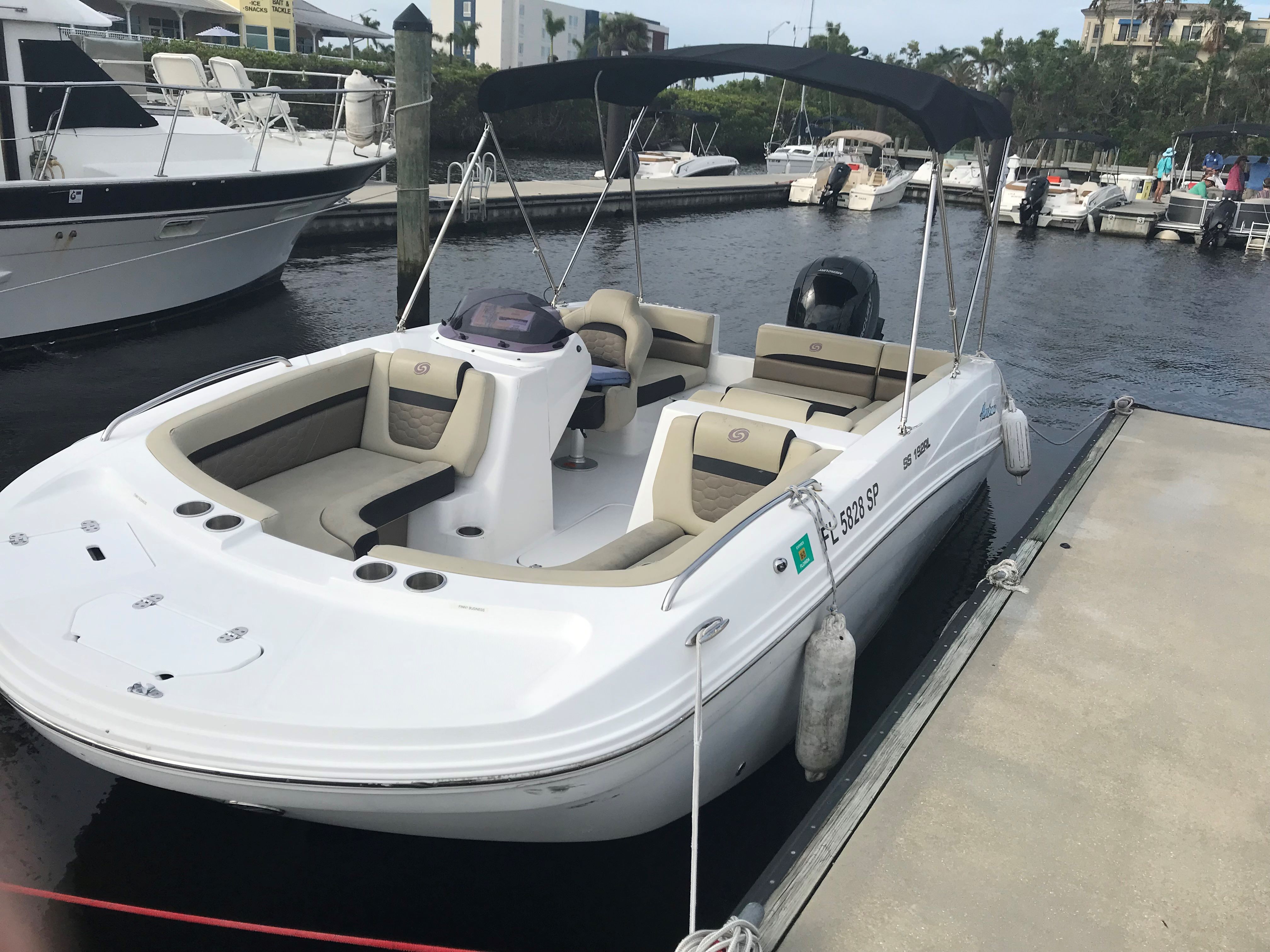 Finny Business (19' Deck Boat 150 HP - cruising)