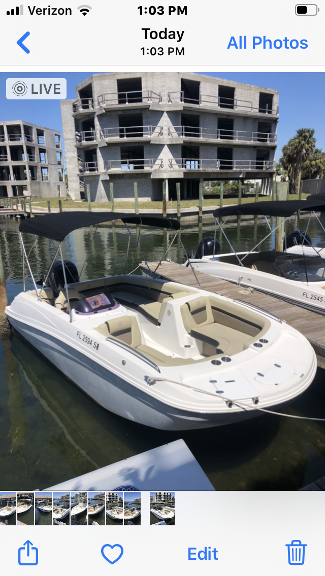 Baby Boata (TRAIN) (19' Deck Boat 150 HP - cruising)